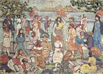 Landschaft mit Figuren, 1921